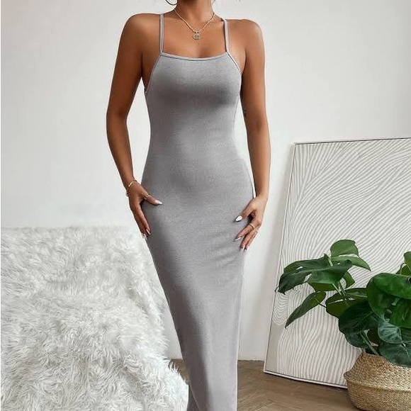 FOREVER21 LONG BODYCON DRESS - Picture 1 of 9